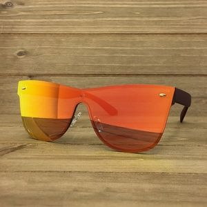 O2 Eyewear 7155 Rimless Shield Sunglasses(OR)